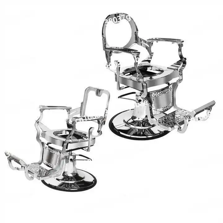 إطار كرسي كبير غير مكتمل من الفضة المطلية بالكهرباء، إطار كلاسيكي لمضخة الزيت الهيدروليكي شديد التحمل #5