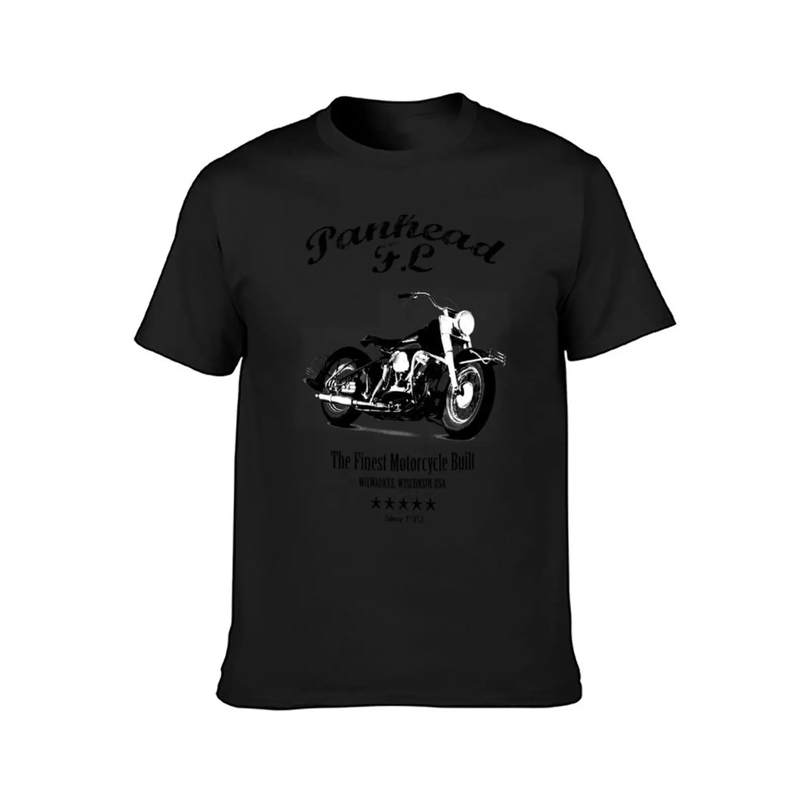 The FL Panhead T-Shirt funnys new edition hippie clothes mens graphic t-shirts big and tall