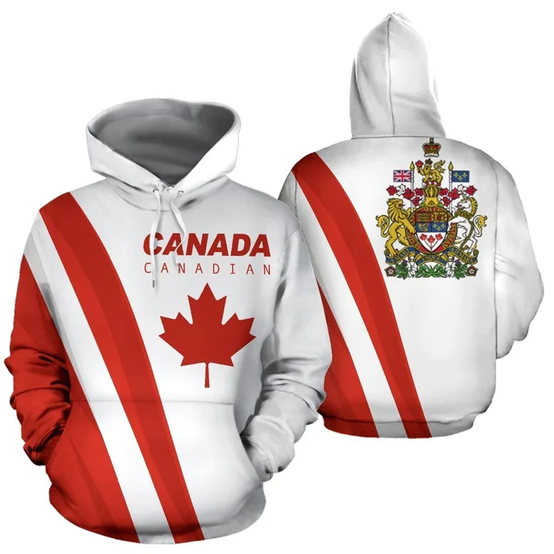 Canada Flag Always In Me 3d Printed Hoodie Men Women Oversize Sweatshirts Street Fashion Hooded Kid Sports Pullover Y2k Clothes