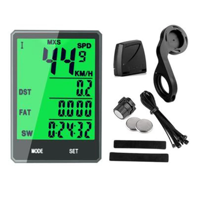 

Wireless Bike Computer Speedometer Odometer Rainproof Cycling Bicycle Computer Bike Measurable Temperature