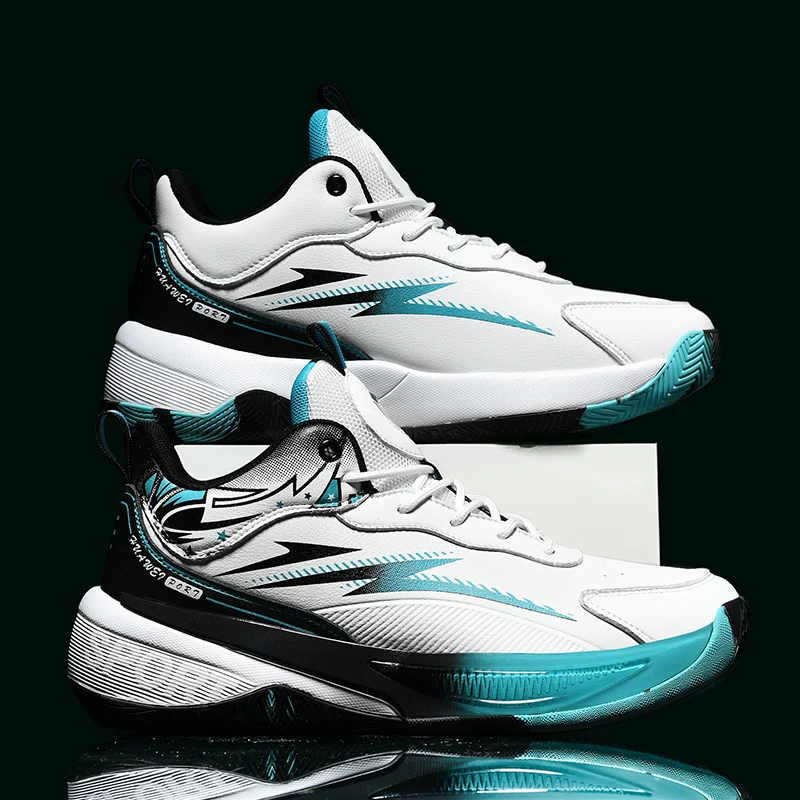 Chaussures de basket-ball respirantes coordonnantes pour hommes et femmes, chaussures de course portables, baskets athlétiques d'entraînement de gym, anti-baume