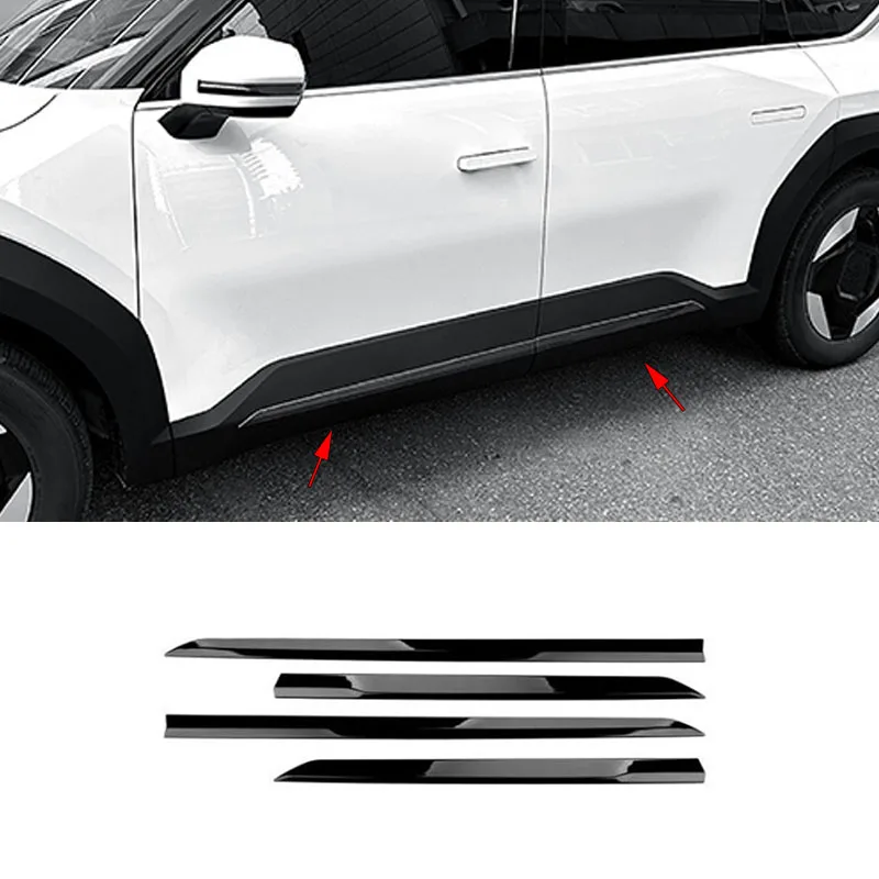 

Car accessories FIT FOR Kia EV9 2024-2026 ABS black Body Kit Side Door Car Body Molding Cover Trim