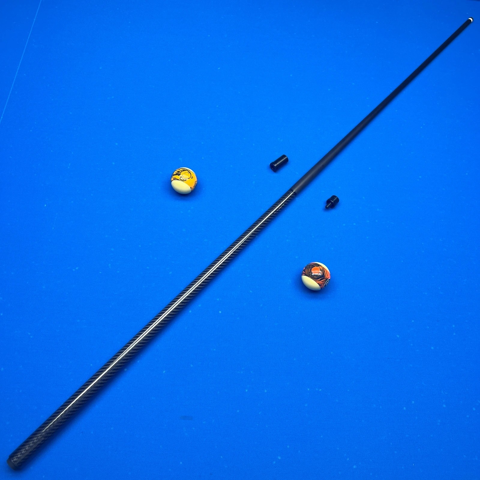 12.5mm Carbon Fiber Billiard Cue Low Deflection Professional Pool Stick Multi Layer Tip 3/8x8 Stainless Joint Rear Weight Thread
