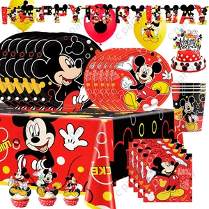 Mickey Mouse Birthday Party Supplies and Decorations, serves 10 guests, banner, table coverage, dishes 8 Main Sales Carburetor Datsun 1200 - №1