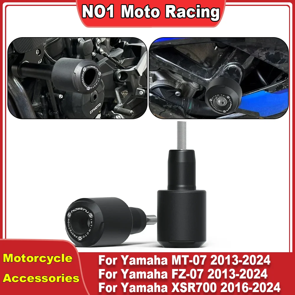 

Слайдеры рамы мотоцикла, защита от столкновений для Yamaha MT-07 2013-2024, FZ-07 2013-2024, SXR700 2016-2024