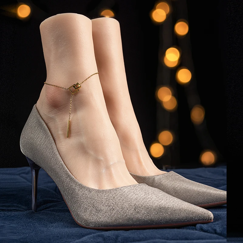 

Новый стиль, женская силиконовая модель ног, для взрослых и женщин, манекен, реквизит для стрельбы, носки, ювелирные изделия, художественная коллекция