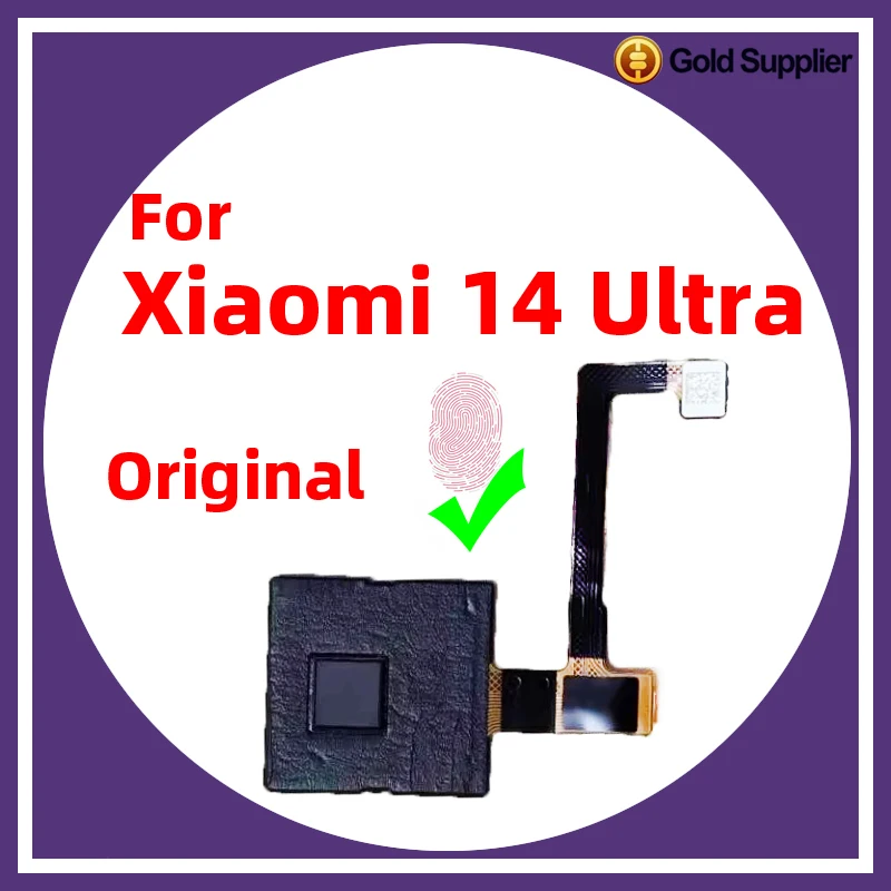 Original For Xiaomi 14 Ultra under display Fingerprint Sensor Scanner Touch ID Connect home button Flex Cable