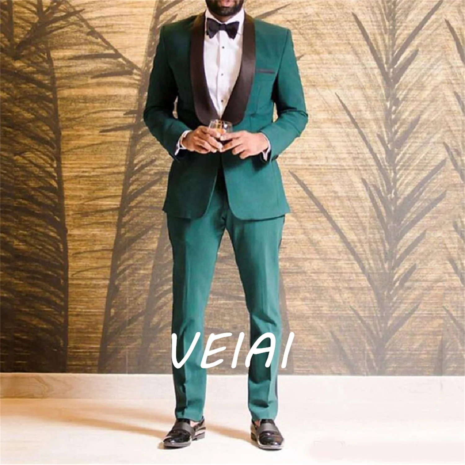 

Brand Green Wedding Suits for Men Groom Wedding Prom Tuxedo 2Piece Slim Fit Terno Masculino Costume Homme Best Man Blazer