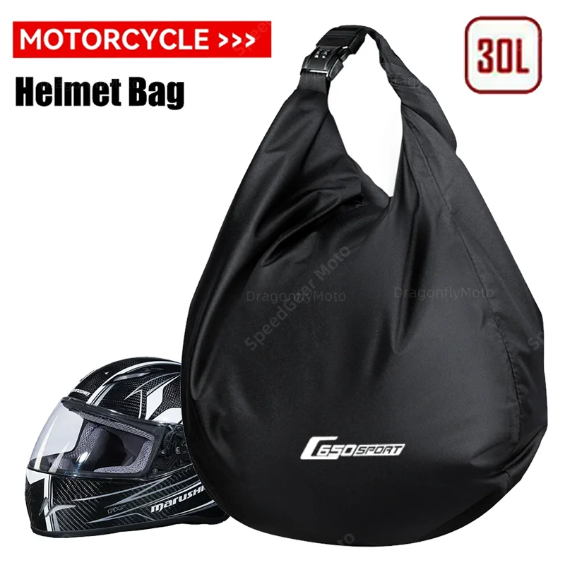 For BMW C650 SPORT C650GT C 650 GT 2012-2020 30L Motorcycle Helmet Bag Waterproof Password Lock Anti-Theft Luggage Storage Bag