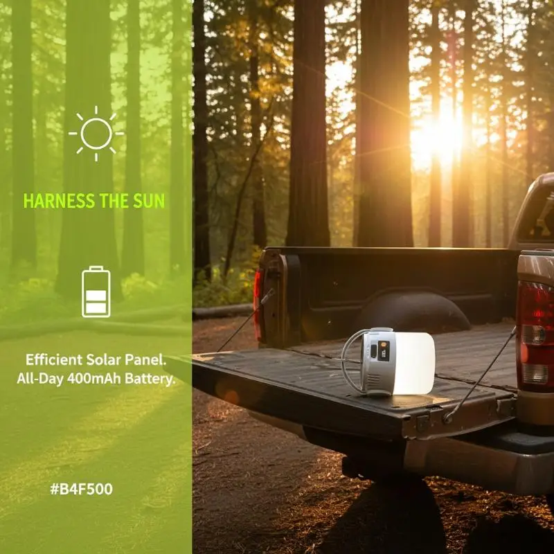LED Solar Light Bulb USB Rechargeable 1PC Multi Functional Flashlight Camping Lamp for Power Outage Emergency Outdoors