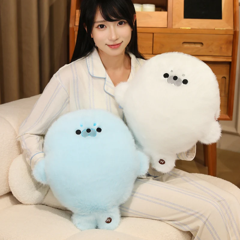 

Пухлый мультяшный тюлень, плюшевые игрушки, уютные мягкие животные, грелка для рук, подушка для офиса, подушка для сна, прекрасный декор комнаты, рождественский подарок ребенку