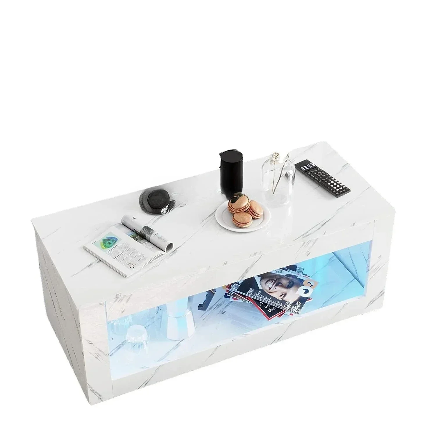 Multifunctional coffee table Lights LED lights Coffee table Hotel apartment Living room, multifunctional table