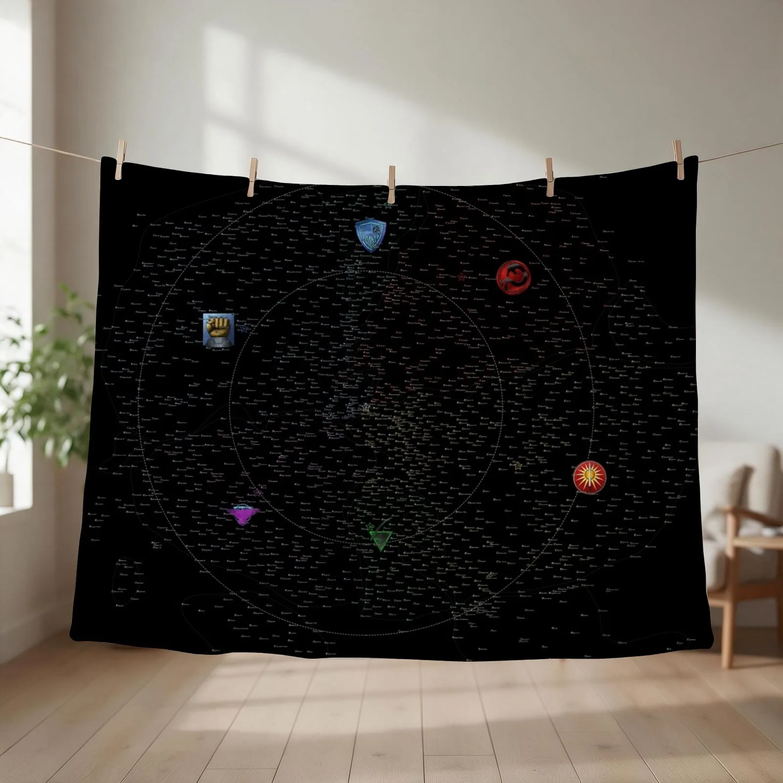 Map of the Inner Sphere ca. 3048 (transparent) Throw Blanket For Baby blankets and throws Soft Plaid Sofa Blankets
