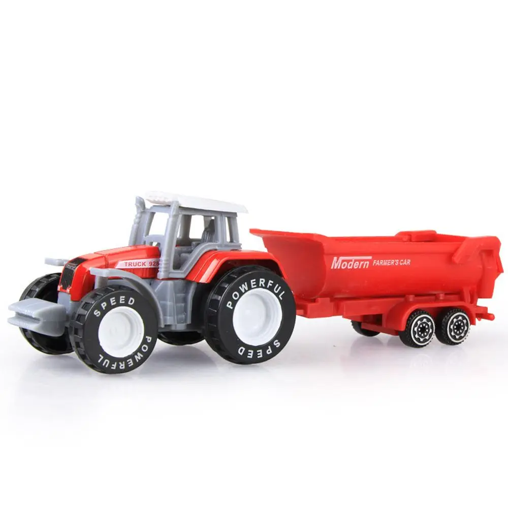 

1pc Mini Educational Toy Dump Truck Alloy Tractor Model Car Toys Farmer Vehicle Engineering Car Model Tractor Toy