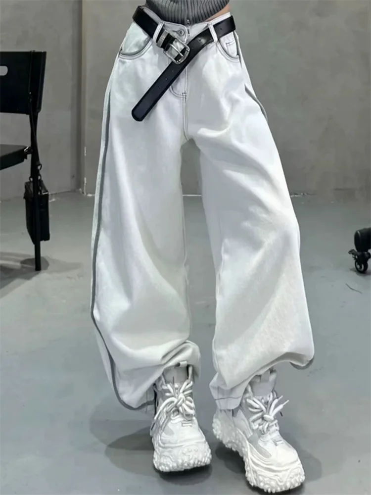

American Vintage Sweetheart Cargo Pants for Women 2025 New Loose Slim Versatile Casual Wide Leg Trousers