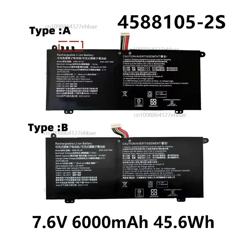 

4588105 -2S 4007169 7.6V 6000mAh 45.6Wh laptop battery for Dynabook Satellite PRO C50-H-108 C50-H-103 seriesFast