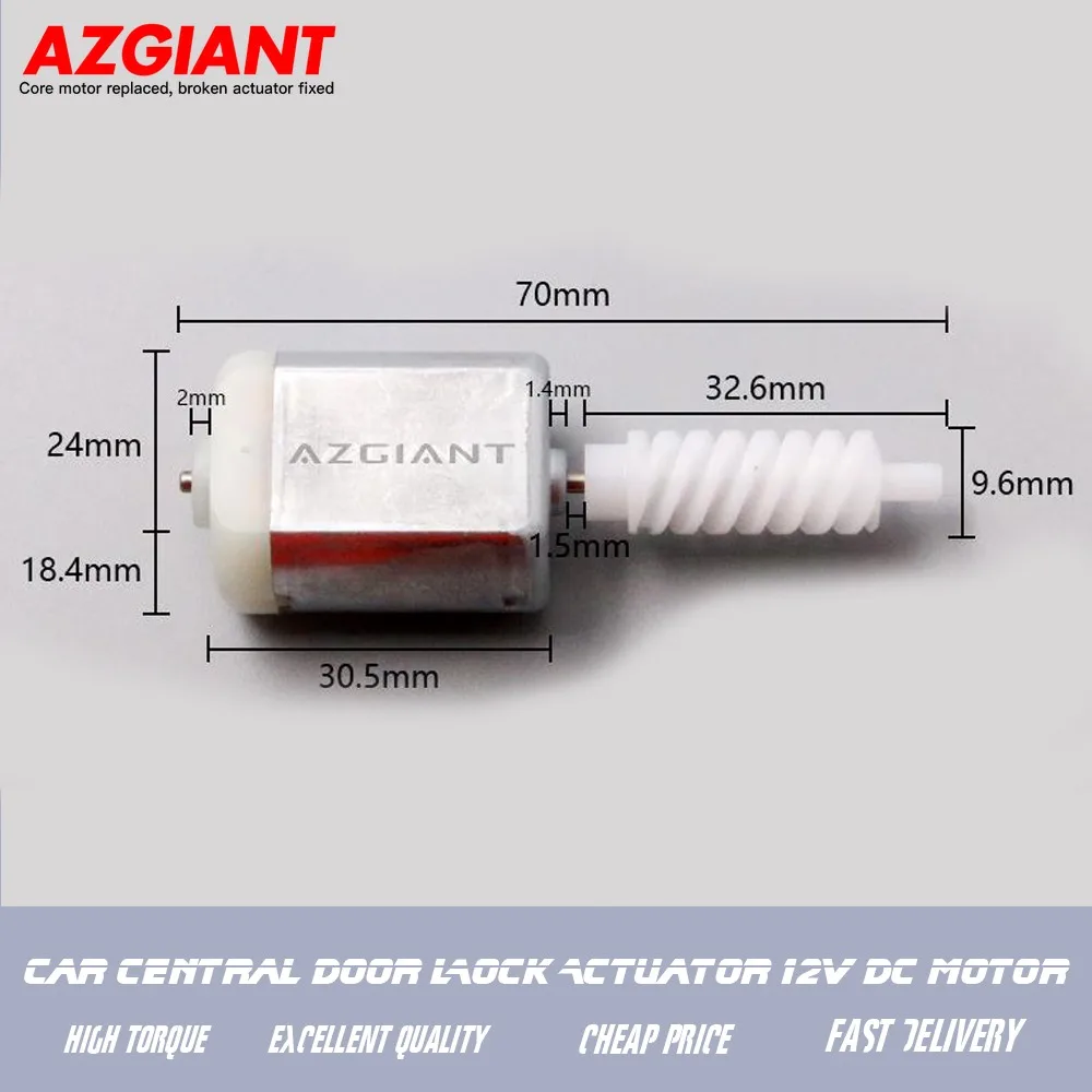 

AZGIANT 9T3228 For Kia Pegas Hyundai Grand Starex Electric Door Lock Actuator 12V DC Motor Engine 81310-H7000 81420-H7000