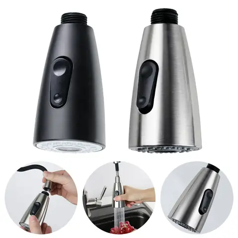 Universal Kitchen Tap Pull Out Spray Head Replacement Sink Basin Faucet Water Tap Nozzle Head Water Saving Faucet Nozzle