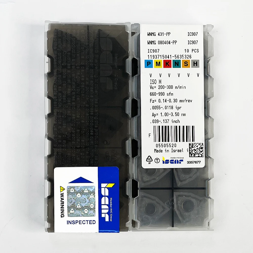 

HUAZHICHUN 10 шт. WNMG 080404-PP IC907 твердосплавные вставки внешние токарные инструменты качество с ЧПУ токарные пластины токарные инструменты