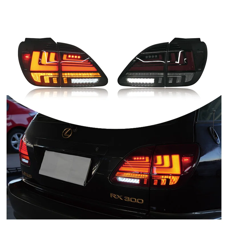 

Zhengwo Factocy Led Tail Lamp For Lexus RX300 1998-2002 Animation Custom Stop Lamp Brake Light Rear Lamp