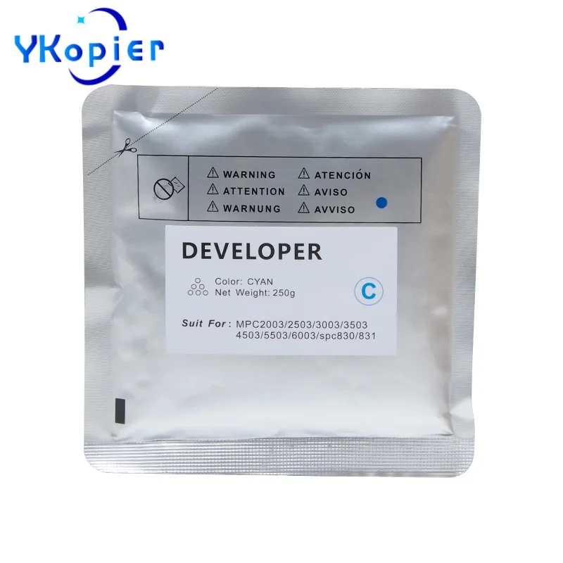 

250 г голубой порошок разработчика для Ricoh MP C2003 C2503 C3003 C3503 C4503 C5503 C6003 MPC2503 MPC2003 MPC3003 MPC3503 Developer
