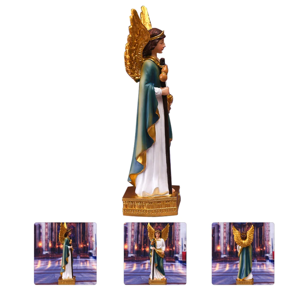 

God Statue Ornament Christmas Decoration Angel Church Household Classic Adornment Religious Resin Home Desktop