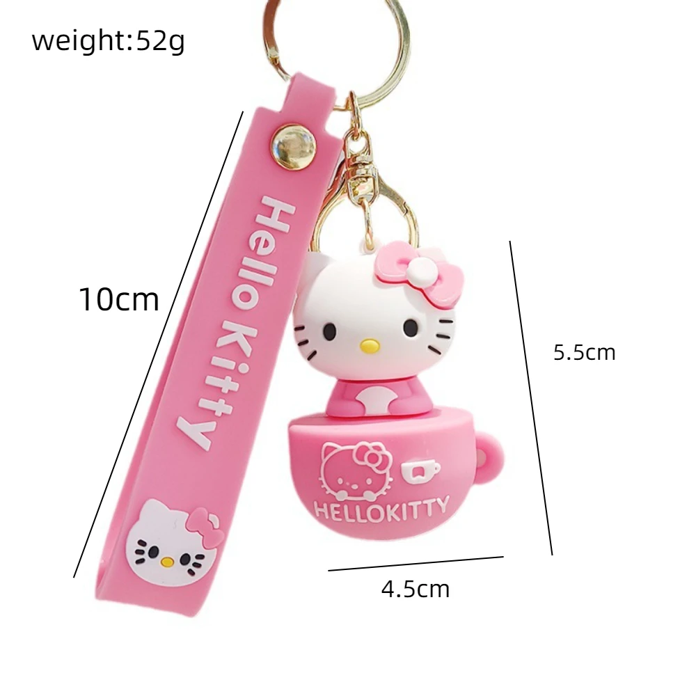 4PCS Sanrio HelloKitty cartoon sleutelhanger geschikt voor tassen, auto's of sleuteltassen met charmant en leuk ontwerp