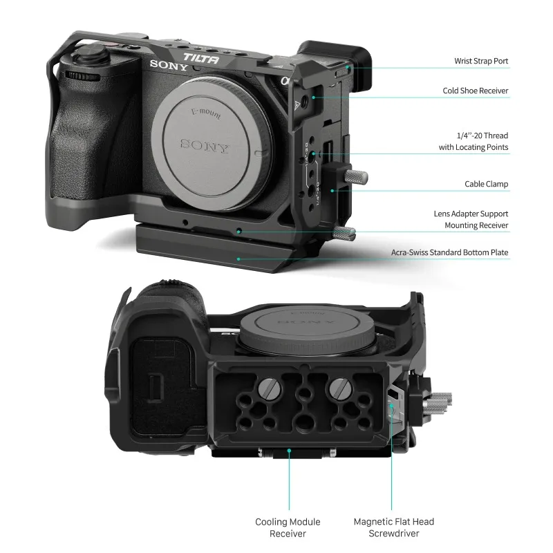 TILTA Cage for Sony A6700 Camera cage Lightweight Kit  For Dsrl Camera Cooling System TA-T54-FCC