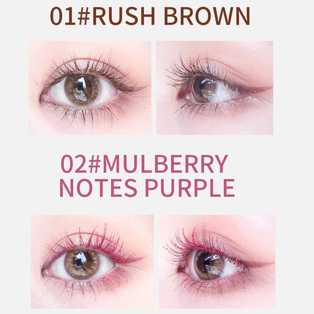 

6pcs Waterproof Beauty Tools Long Lasting Eyelash Makeup Colored Eyelash Makeup Tool Applicator Length