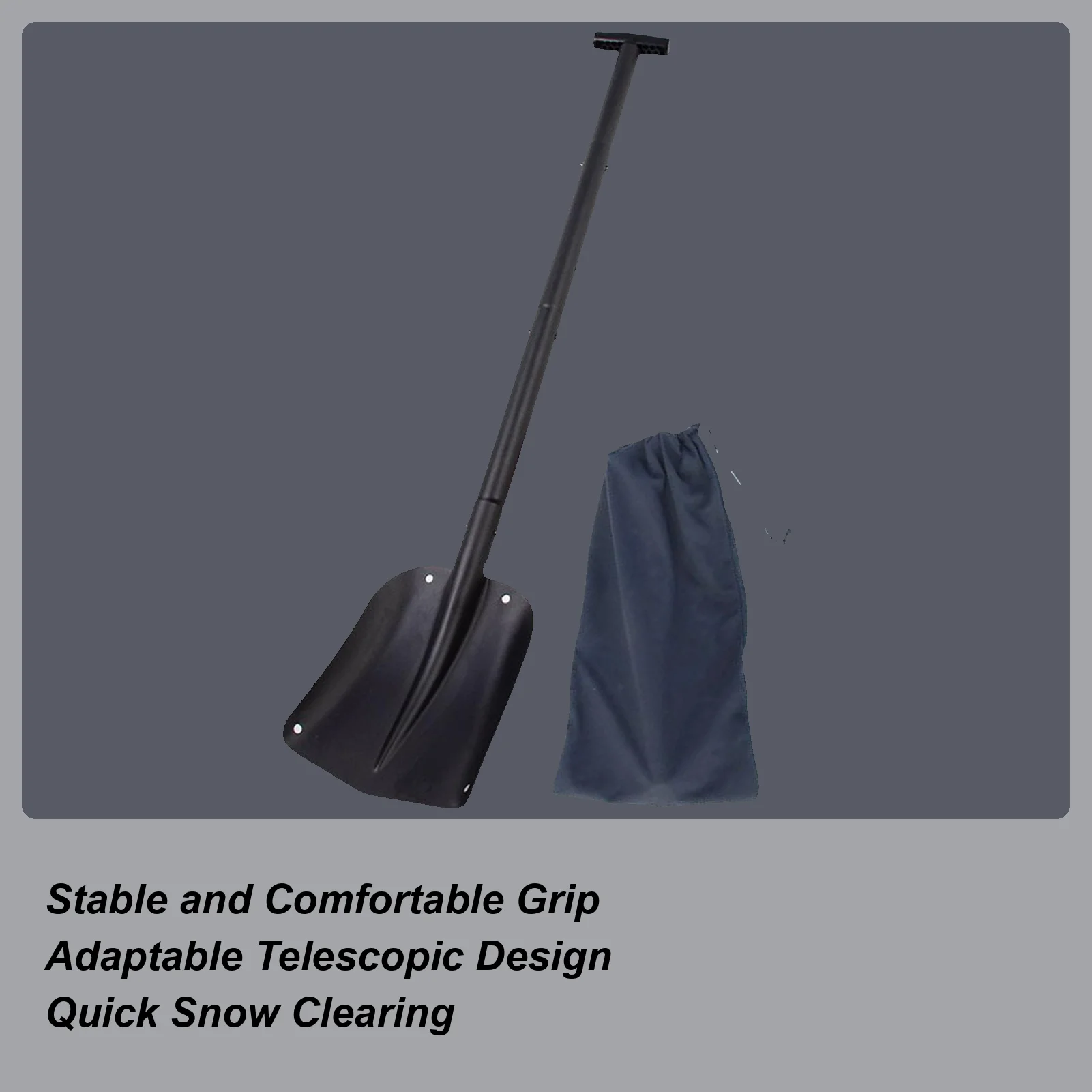 

Лопата для снега, телескопическая лопата для переноса для сада, совок для раскопок почвы для дома, менеджера по недвижимости, зимняя лопатка