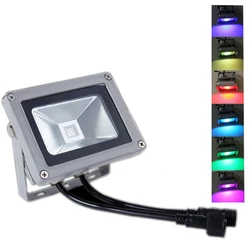 DC24V 10W 20W 30W RGB DMX LED flood light lamp outdoor LED floodlight support DMX512 contro Wall Lamp Garden Led High Quality