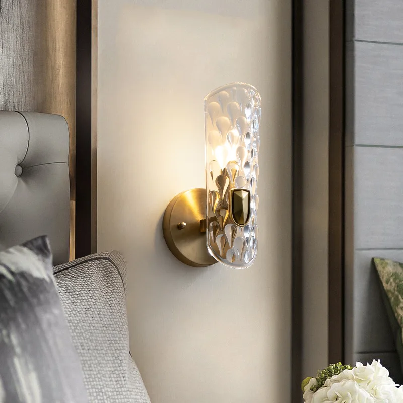 LED Classical Wall Lamp Living Room Bedroom Dressing Table Mirror Front Lamp Sconce Light Creative Transparent Lighting 90-260V