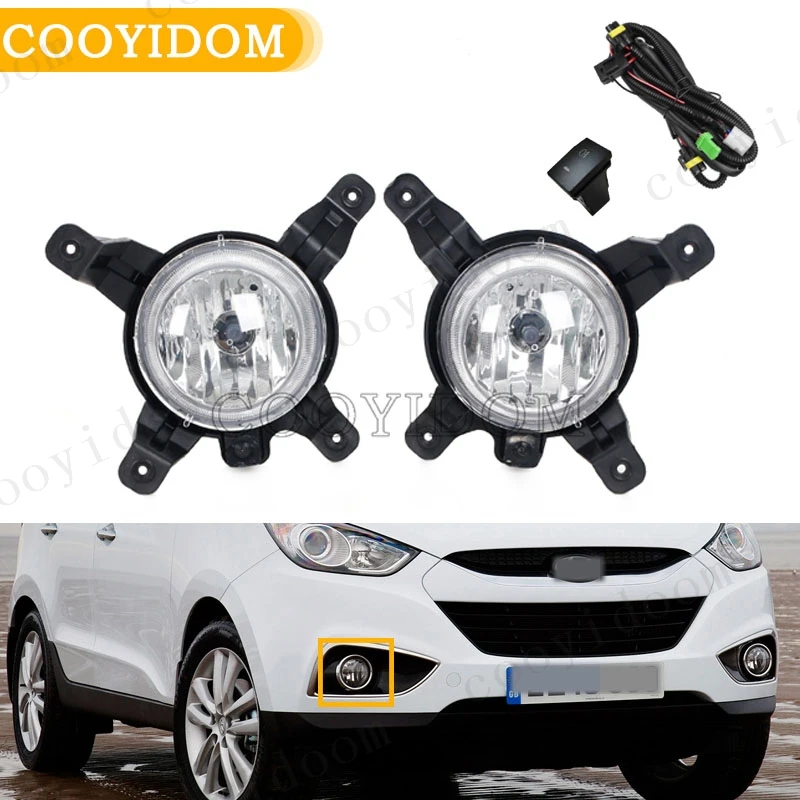 Car Front Bumper Grille Signal Lamp Fog Light Fog Lamp For Hyundai ix35 2010-2015 92201-2Z000 92202-2Z000 Driving Light Assembly