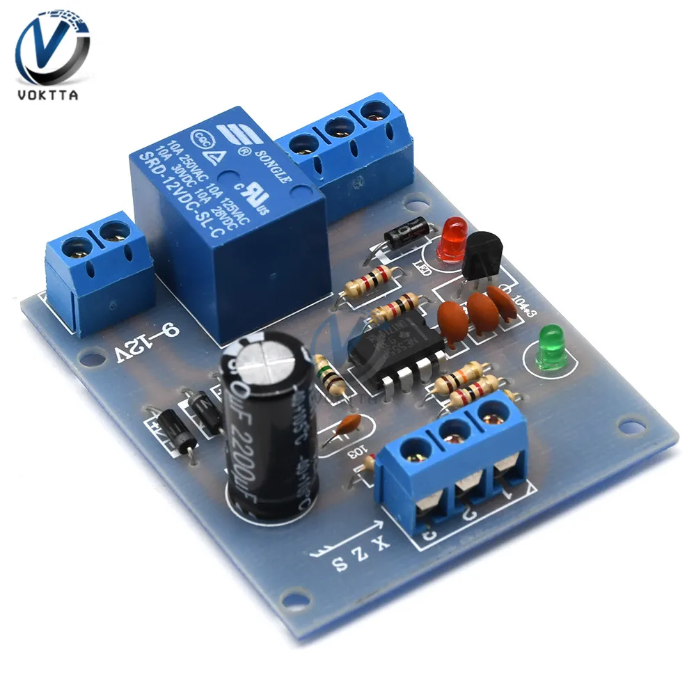 9V-12V Liquid Water Level Controller Sensor Automatic Pumping Drainage Water Level Detection Water Pump Control Circuit Board