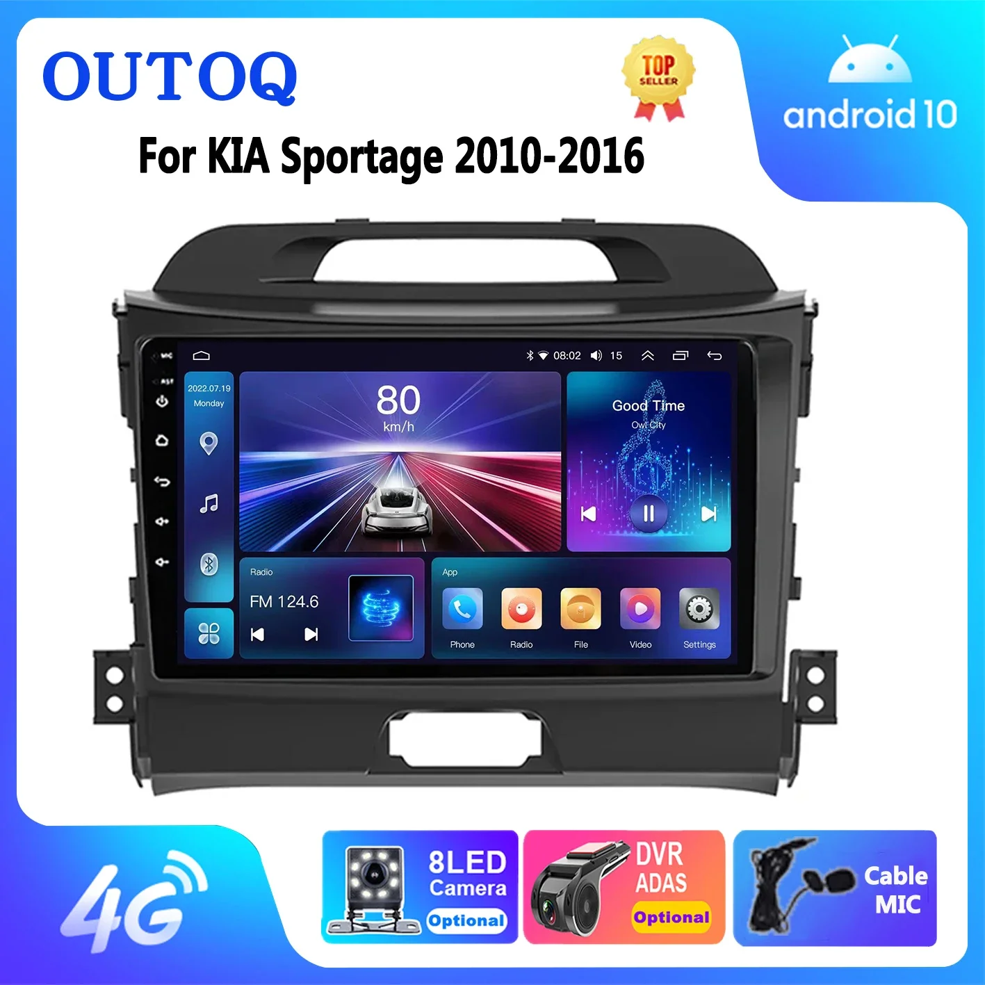 

Android Car Radio Carplay for KIA Sportage 3 2010-2016 Carplay Multimedia Player GPS System 2din Tape Recorder Head Unit