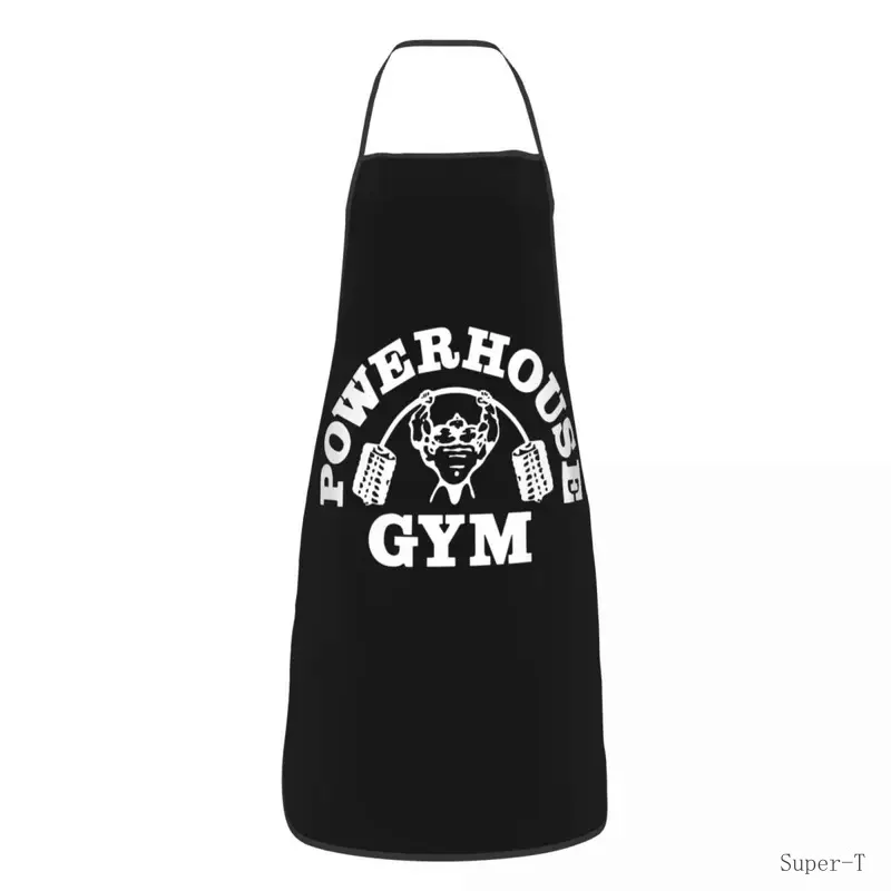 Custom bib Powerhouse Gym apron men women unisex adult chef kitchen cooking bodybuilding fitness muscle tablier cuisine baking