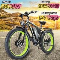 KETELES K800 Electric Bicycle 2000W Dual Motor 48V23AH Adult Electric Bike Hydraulic Disc Brake 26-inch Fat Tire Mountain E-bike