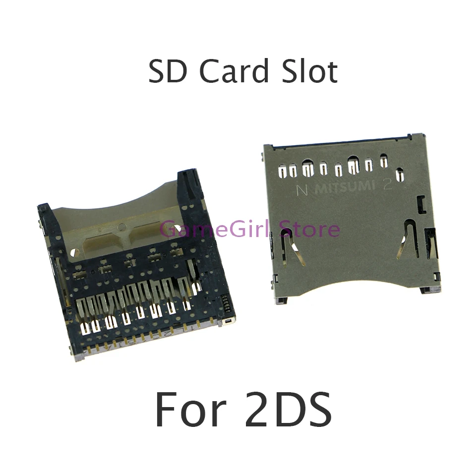 

10pcs Original Game Card Slot SD Card Socket For Nintendo 2DS Repair Replacement Parts