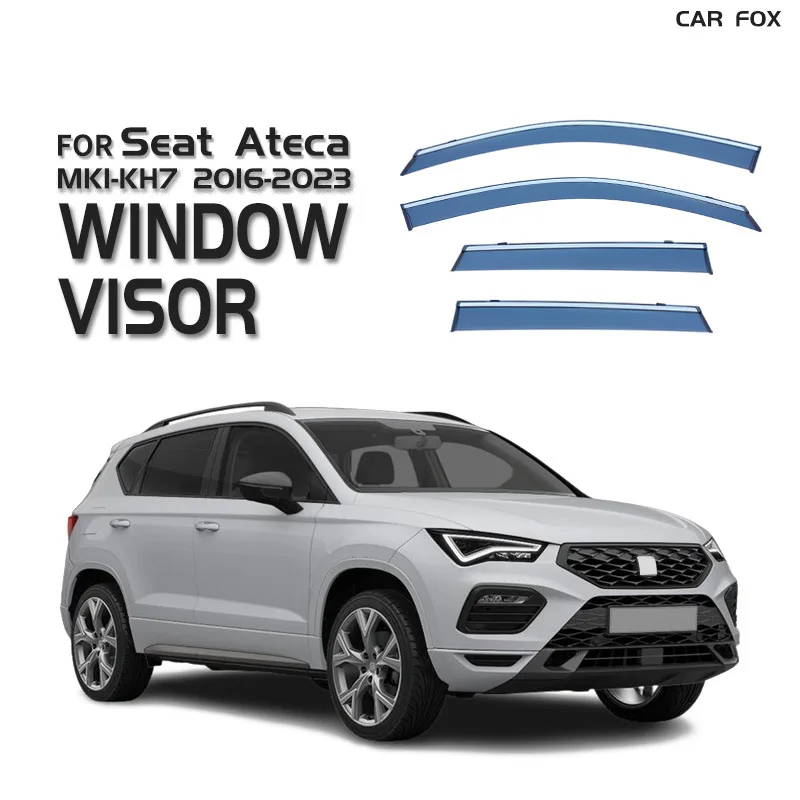 

Для Seat Ateca 2016-2022+ Дефлекторы окон, ветровики, защита от дождя и солнца, аксессуары для авто, стайлинг автомобиля