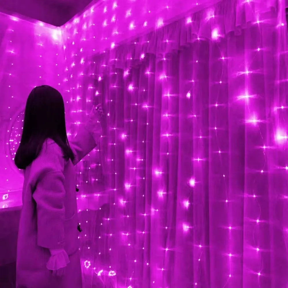 

Рождественское украшение USB 3/6 м, светодиодная сказочная гирлянда, гирлянда для занавесок, гирлянда с дистанционным управлением, Новогодняя лампа, праздничное и Свадебное украшение