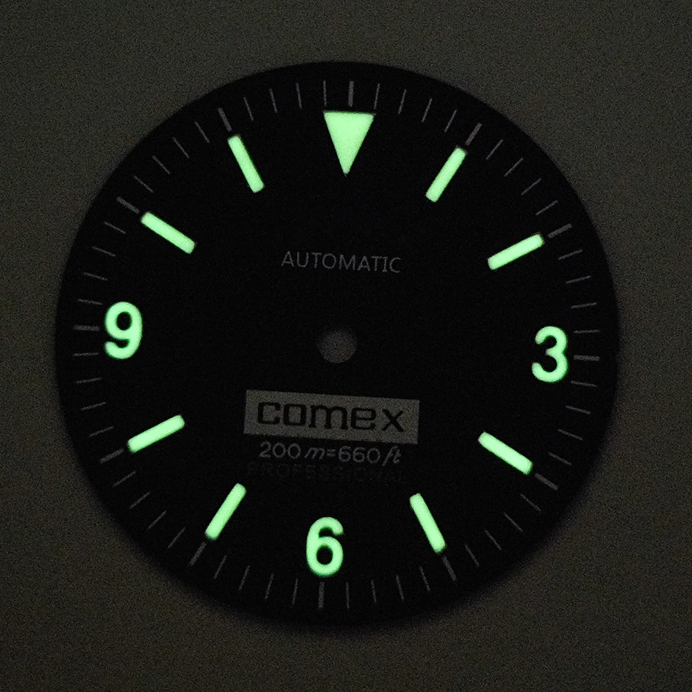 NH35 dial NH36 dial 28.5mm retro dial green luminated dial suitable for NH35 NH36 movement watch accessories