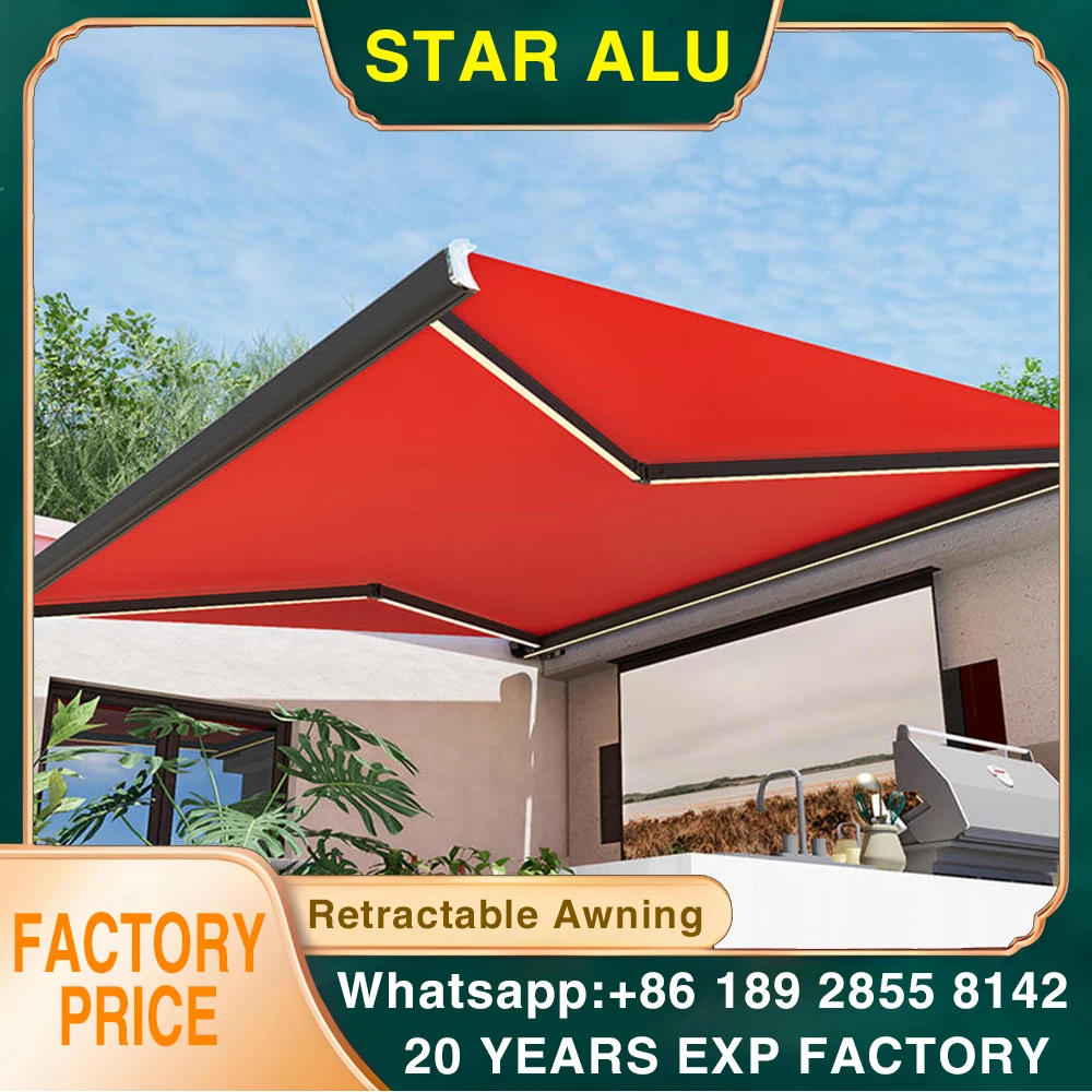 

Wholesale Motorized Retractable Awning | Full Cassette Aluminum Folding Awning for Home & Garden