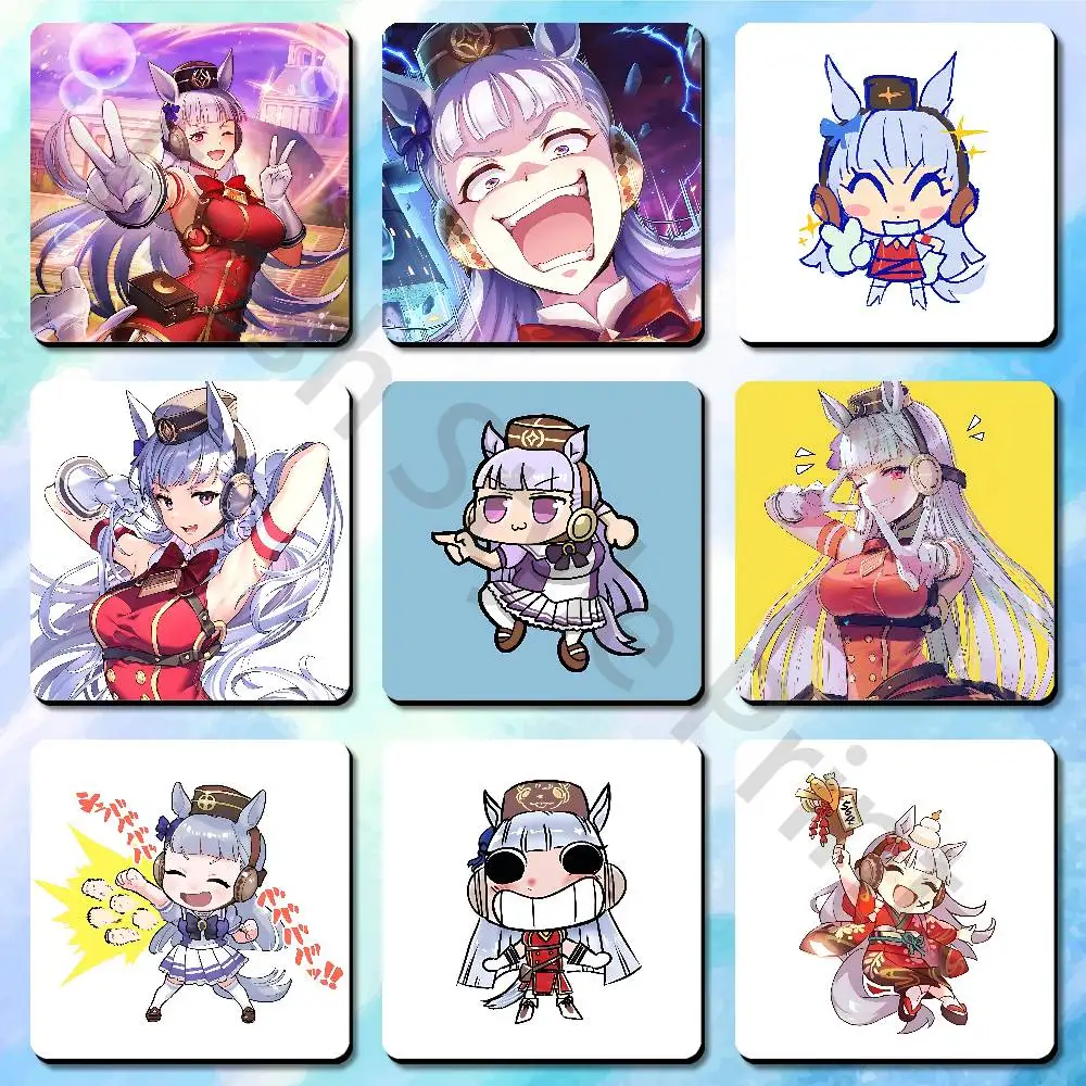 

G-Gold S-Ship U-Umamusumes Cute Cartoon Anime Refrigerator Magnets Soft Magnetic Heat Transfer Refrigerator Magnets Gift