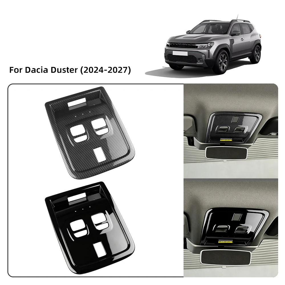 Cadre de lampe de lecture de toit avant pour Dacia Duster 3 Bigster 2024 2025 2026 2027 – Accessoires intérieurs décoratifs et protecteurs