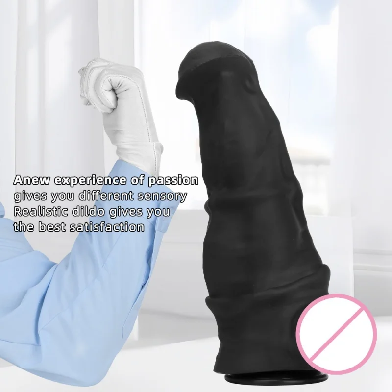 قضبان اصطناعية ضخمة على شكل حصان شرجي ألعاب جنسية للنساء والرجال قضيب واقعي كبير على شكل حيوان مع كوب شفط كبير ديك بمقبس مؤخرة للاستمناء