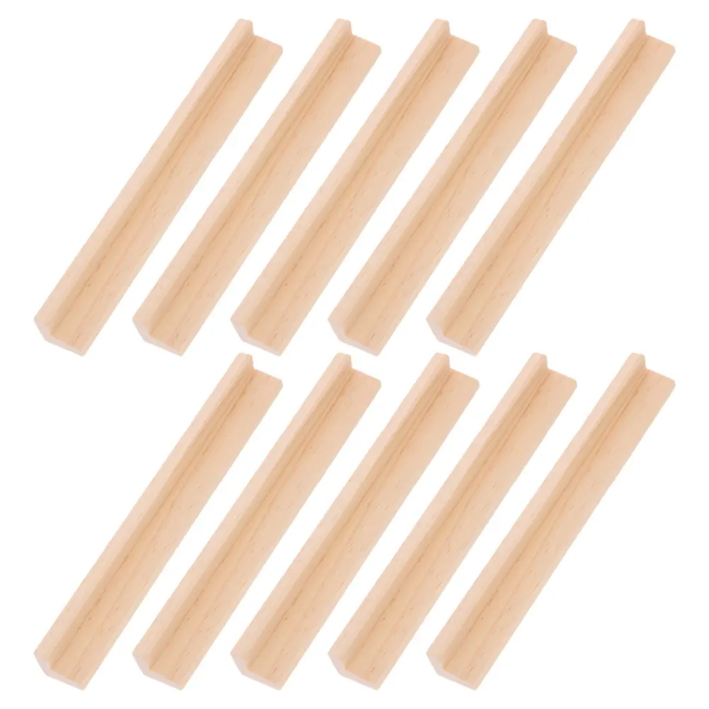 10 pezzi vassoio ornamenti per lettere in legno vassoi domino supporto per giochi di carte decorato supporti da tavolo avorio anziani