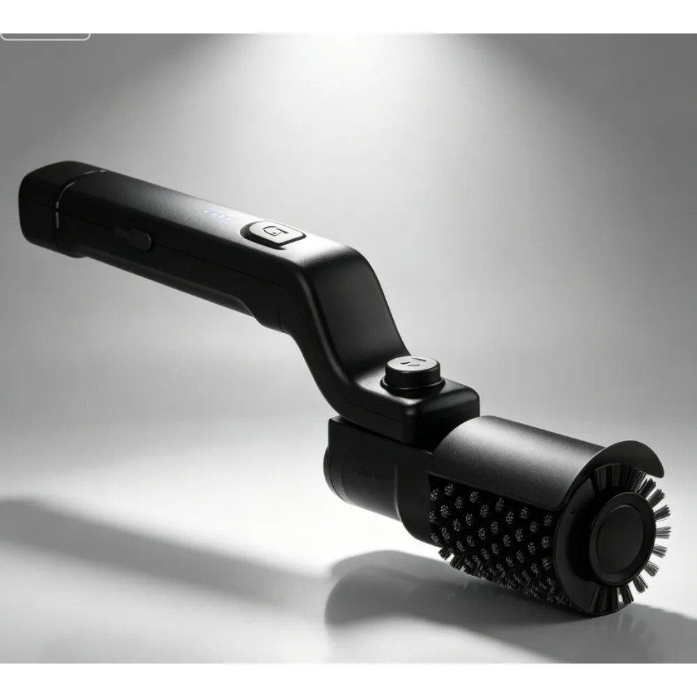 Electric BBQ Cleaning Brush, Multifunctional Stainless Steel Rechargeable Roller Grill Brush For Outdoor Camping