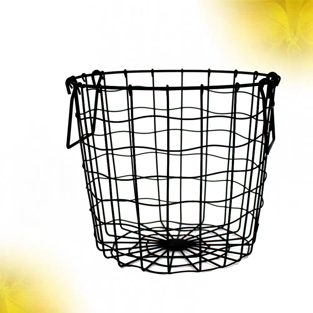

Laundry Hamper Bucket Large Capacity Storage Baskets Clothes ganizer Collection Basket Toys Barrel Metal Storage Container Home