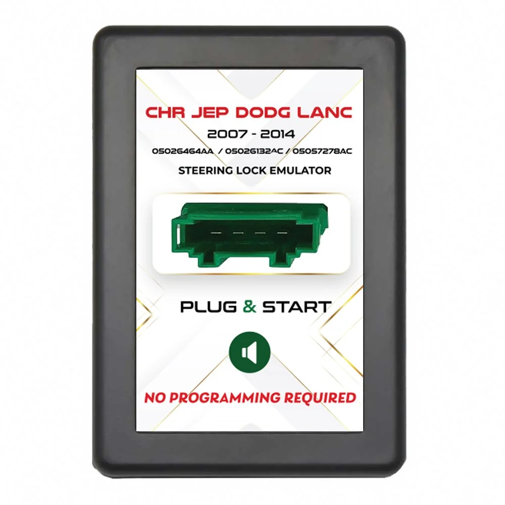2 Pcs Auto ESL Electronic Steering Lock Emulator Simulator With Lock Sound No Programming Require For Chrysler Jeep Dodge Lancia