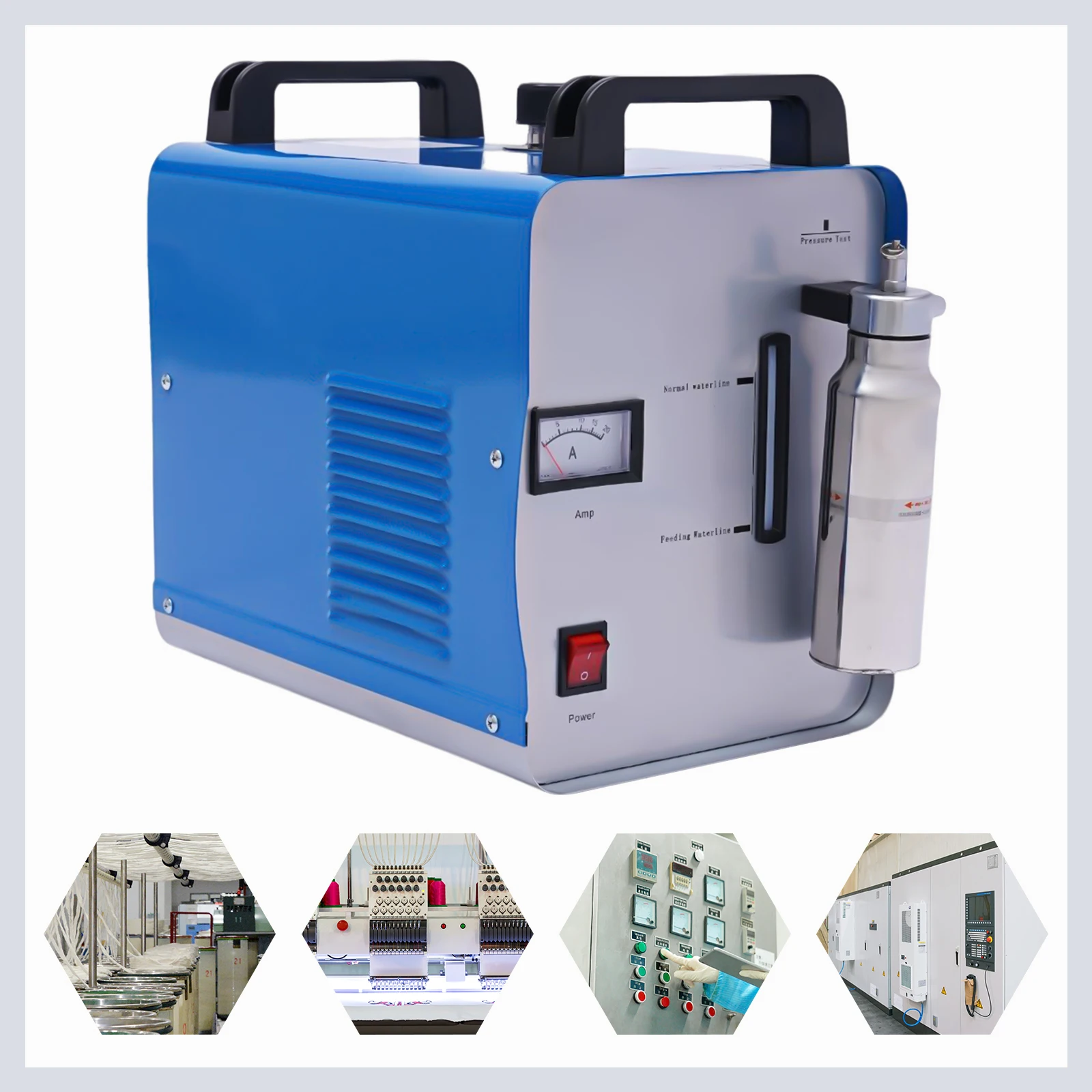 75L H160 Oxygen Hydrogen HHO Gas Flame Generator Acryl Polishing Machin Polisher Water Welding Machine